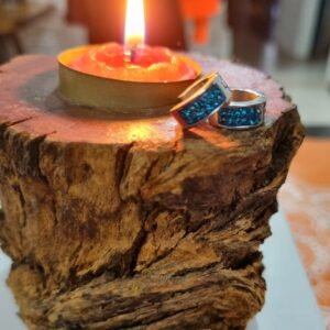 ARGOLLAS CUBANAS CON STRASS VERDE